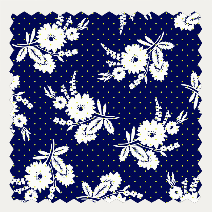 Fiona Navy and Yellow