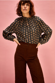 Raquel Frill Neck Peasant Top | Made to Order