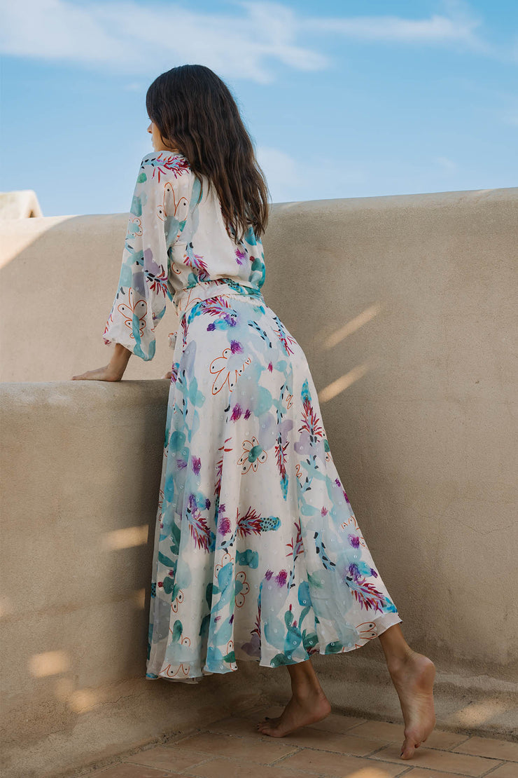 Raquel Bea Peasant Ankle Dress