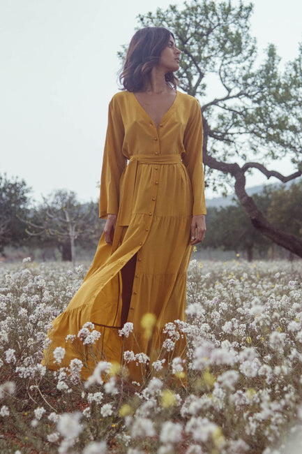 Capri Tiered Henley Ankle Dress  - Soler London - Alex Al-Bader