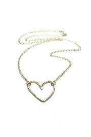 Heart Necklace Gold Chain