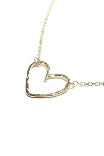 Heart Necklace Gold Chain