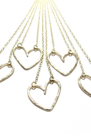 Heart Necklace Gold Chain