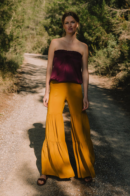 Ibiza Gathered Trousers | Made to Order - Soler London