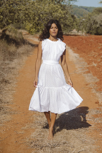 Malta Bow-Tie Midi Dress