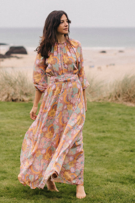 Raquel Bea Peasant Maxi Dress - Soler London - Alex Al-Bader