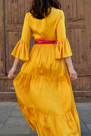 Pia Gathered Tier Maxi Dress - Soler London - Alex Al-Bader