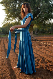 Thalia Flair Sleeve Maxi Dress - Soler London - Alex Al-Bader