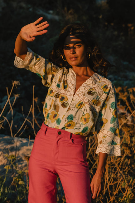 Marina Lace Yoke Top